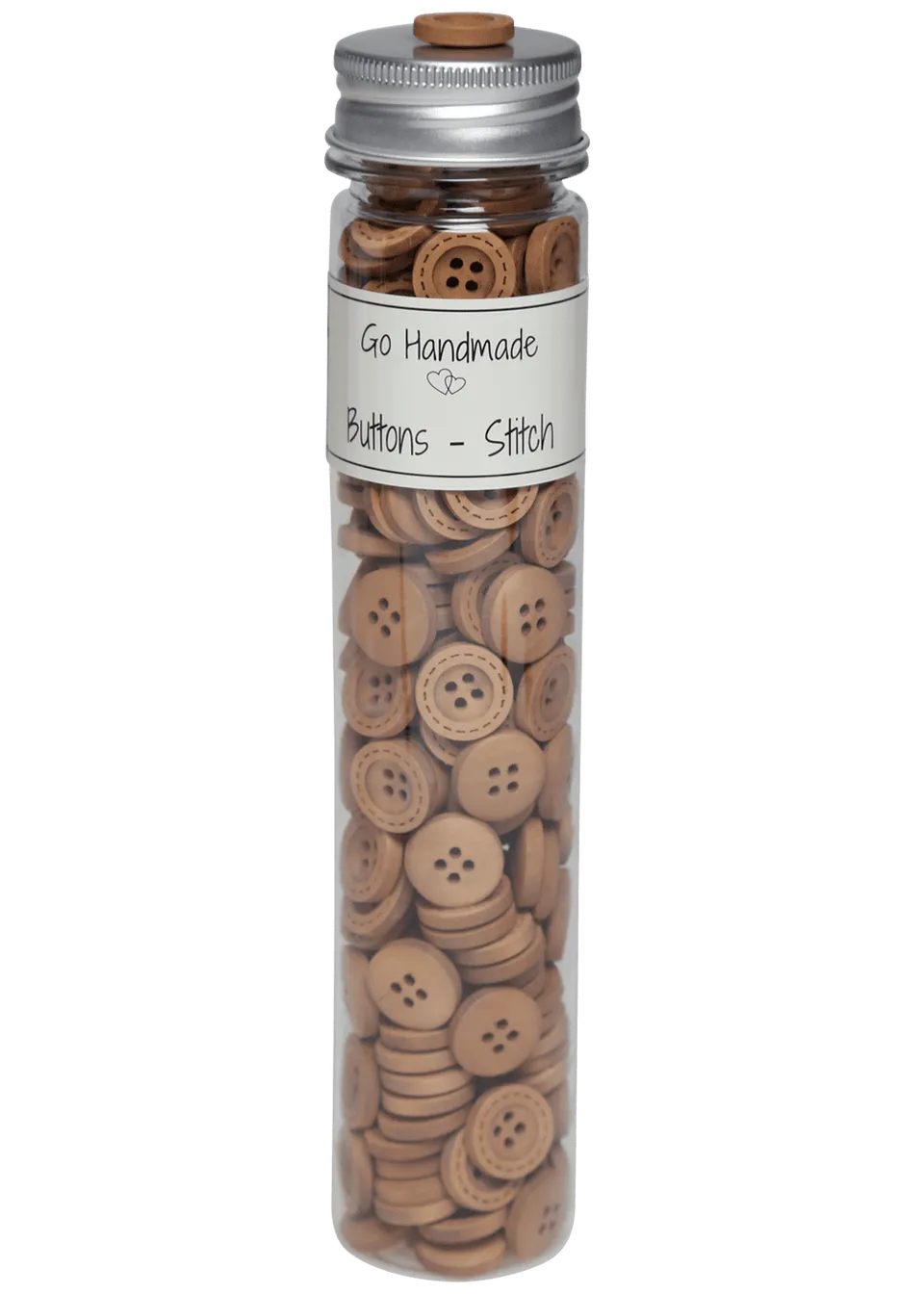 Go Handmade Stitch knapper 15 mm 210stk gjennomsiktig