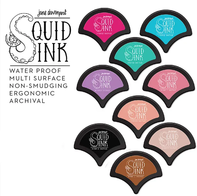 Jane Davenport Squid Ink stempelpute vanntett arkivblekk