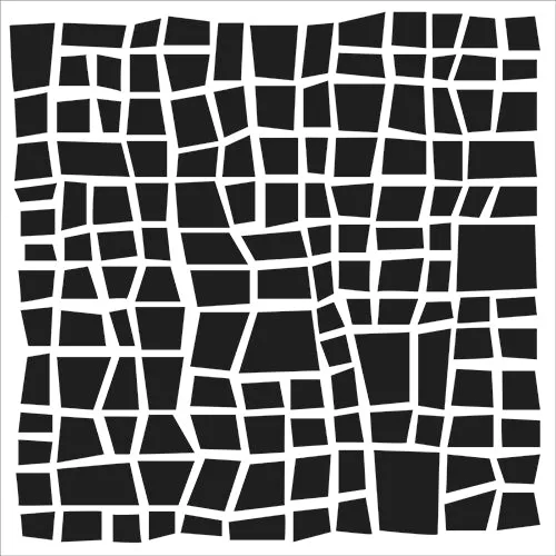 The Crafters Workshop TCW1056 Hand Cut Net sjablong 6x6 nettmønster
