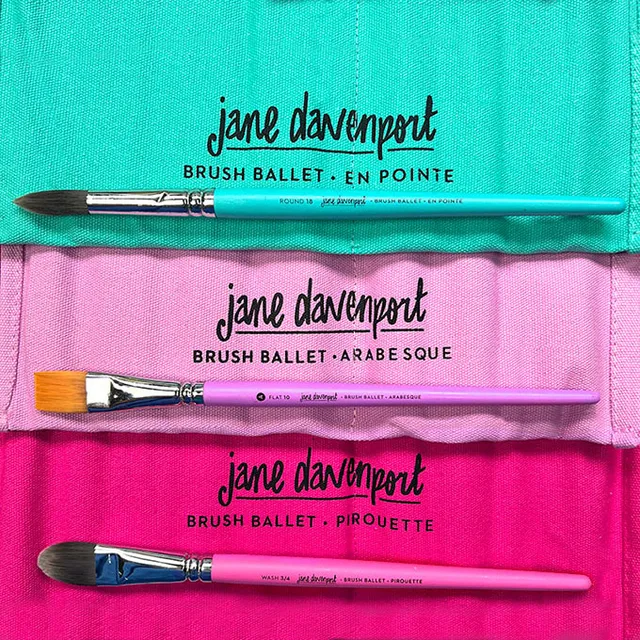 Jane Davenport Brush Ballet penselsett med oppbevaring