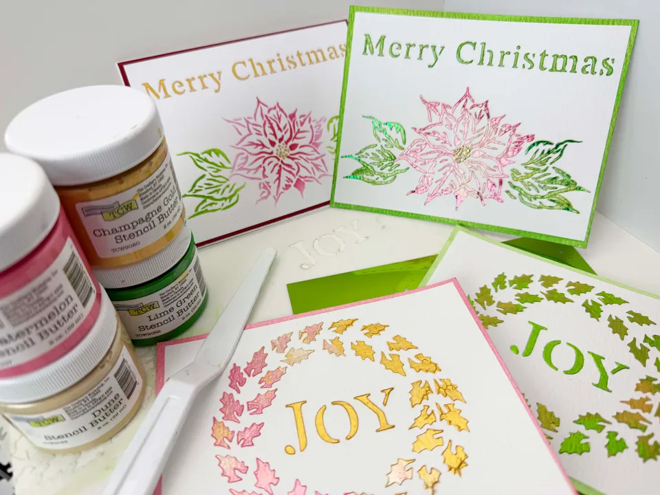The Crafters Workshop TCW6054 Holly Joy sjablong A2 lagdelt