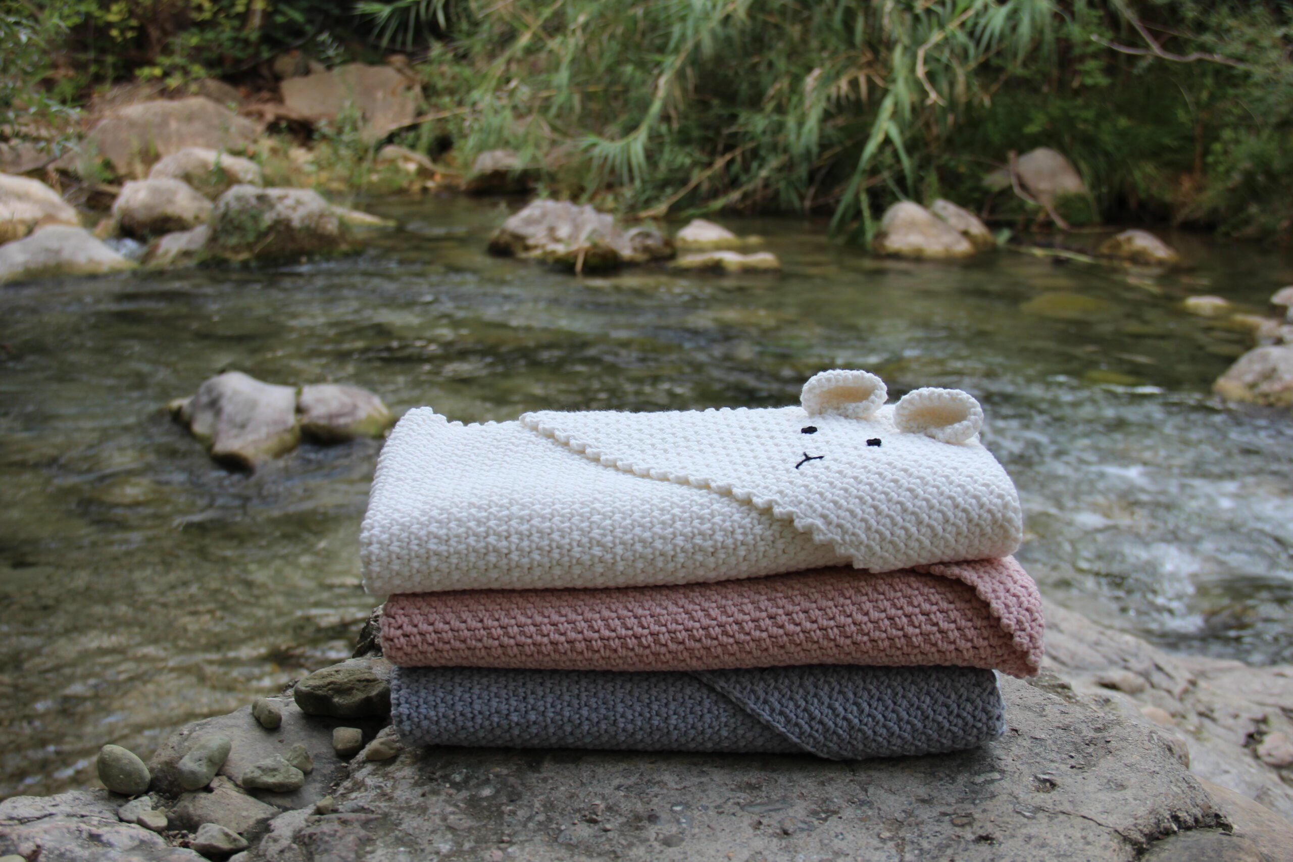 Go Handmade Teddy Couverture hekleoppskrift 72x72 cm teppe