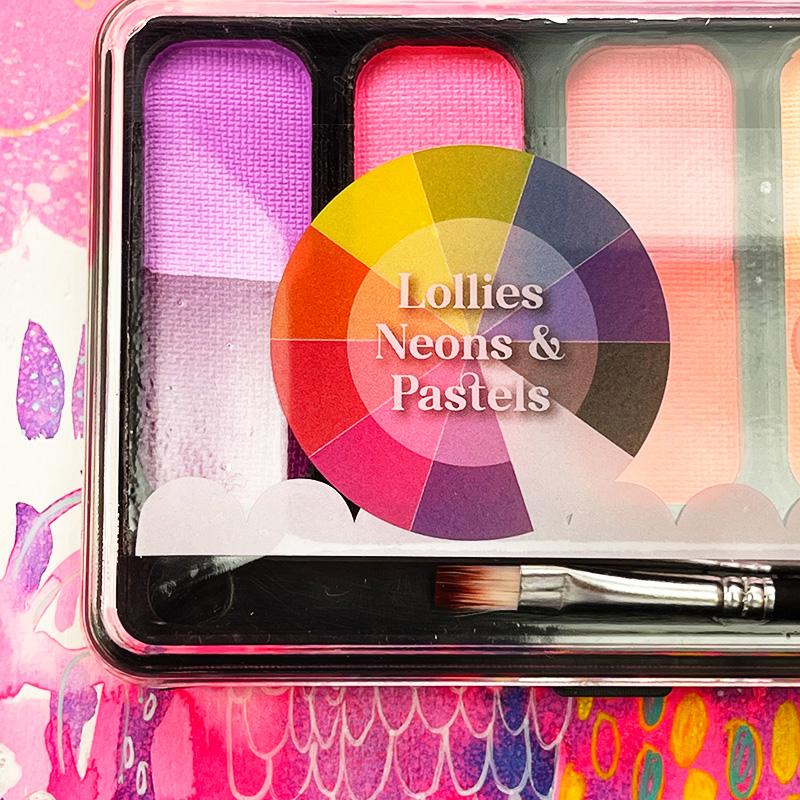 Jane Davenport LayerCake Lollies akvarellpalett neon pastell
