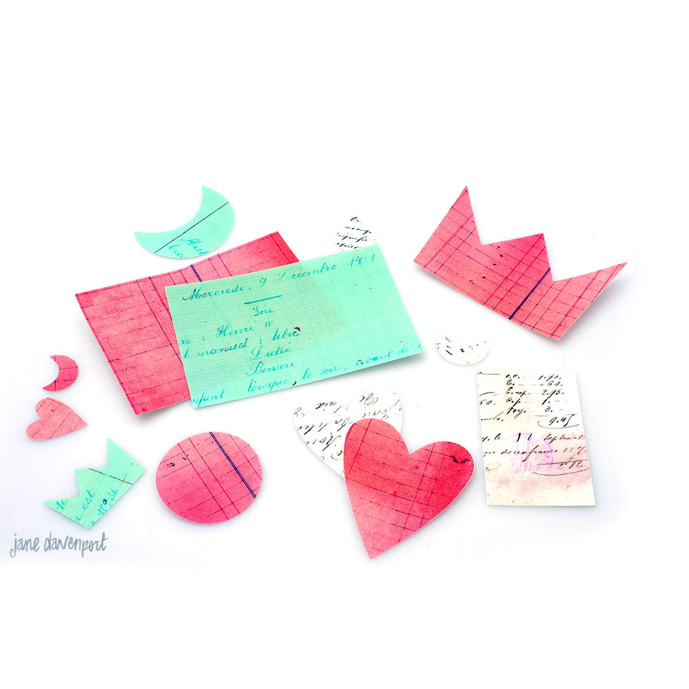 Jane Davenport Ultimate Ephemera kollasjpapir confetissue