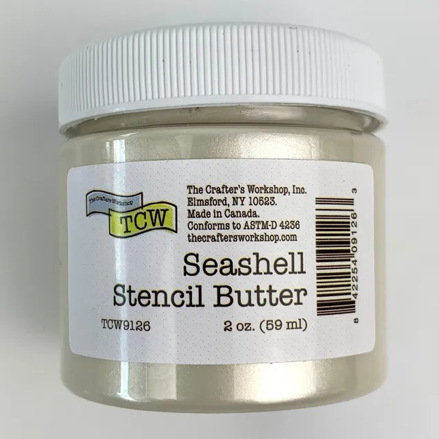 The Crafters Workshop Stencil Butter pasta 2oz Seashell skimmer