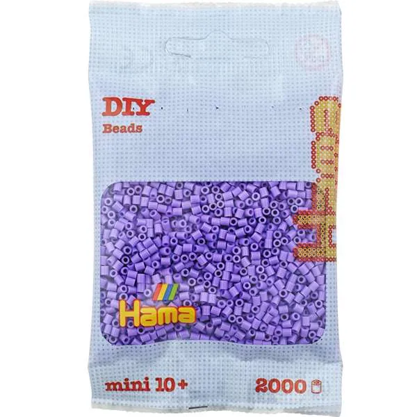Hama Mini perler pastell lilla 2000 stk