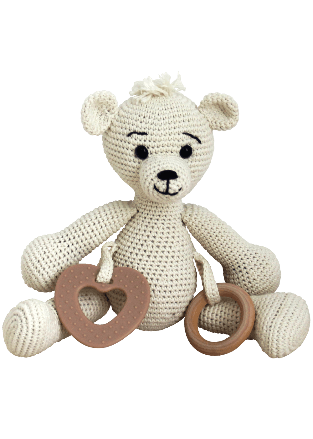 Go Handmade Sensory Teddy heklesett offwhite sanser