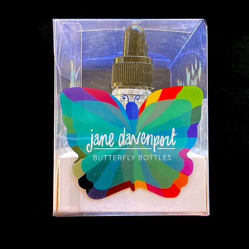 Jane Davenport Butterfly Bottles blekkflasker 5 stk tomme