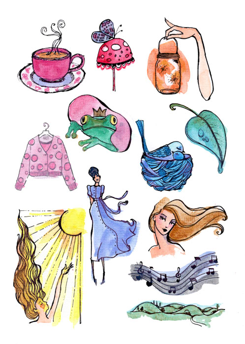 Jane Davenport Divine Sparkle akvarellsett Whimsical