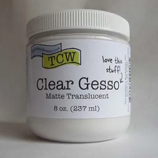 The Crafters Workshop TCW9007 Clear Gesso grunning 8 oz matt