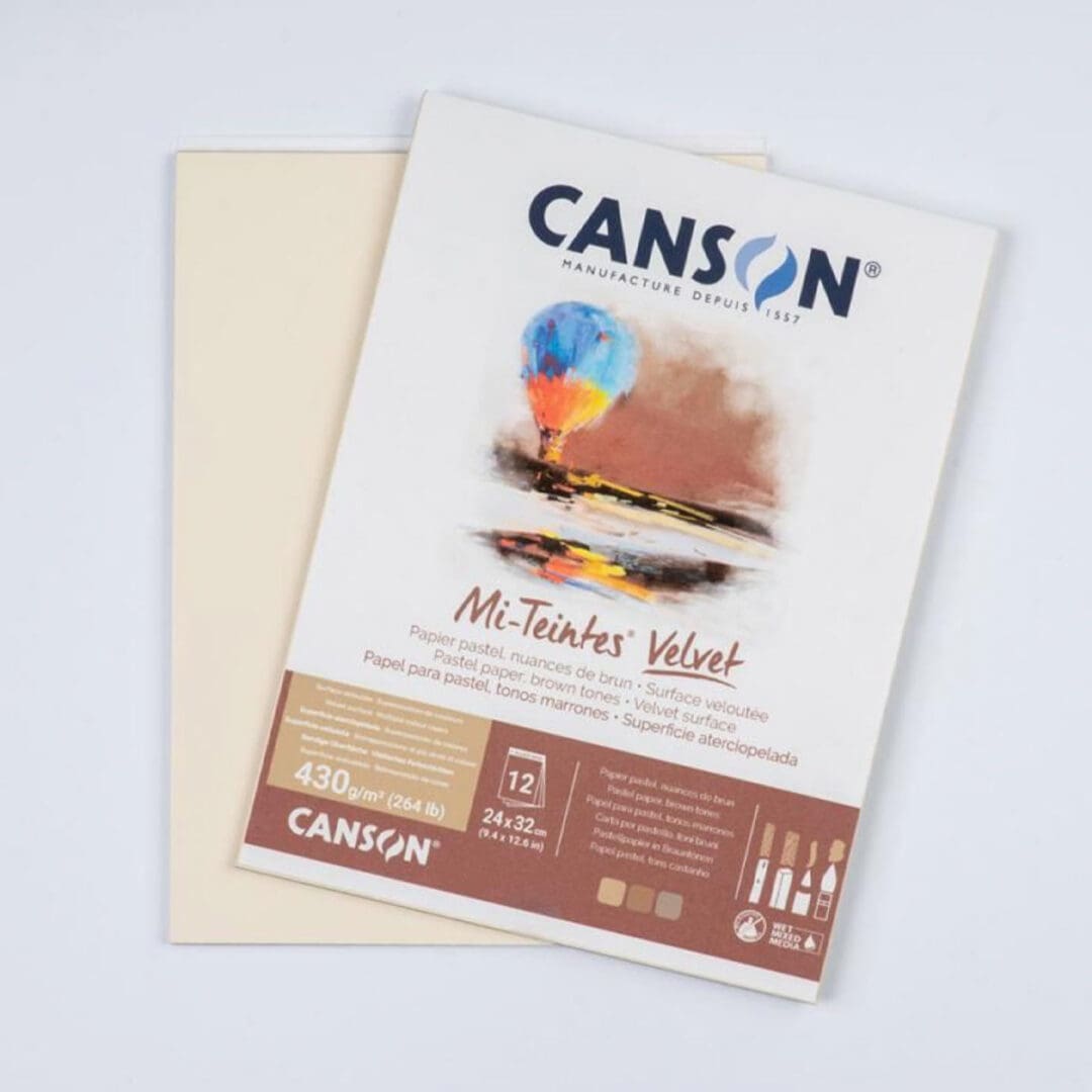 Canson Mi-Teintes Velvet pastellblokk 12 ark 430 g