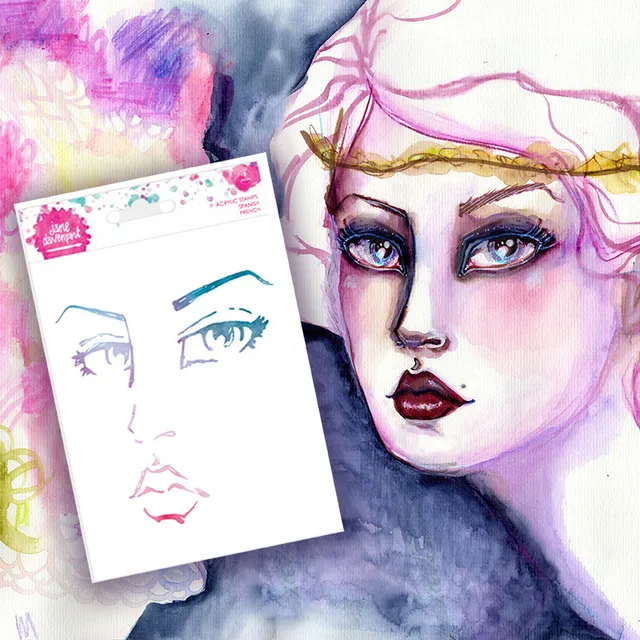 Jane Davenport Face Maker stort stempel ansikt