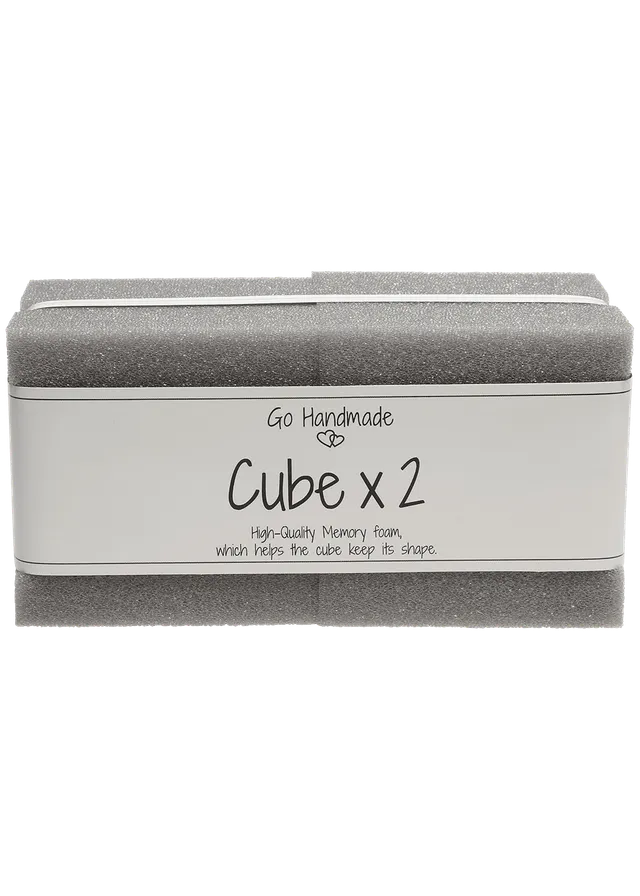Go Handmade skumkuber 8x8 cm 2-pk memory foam