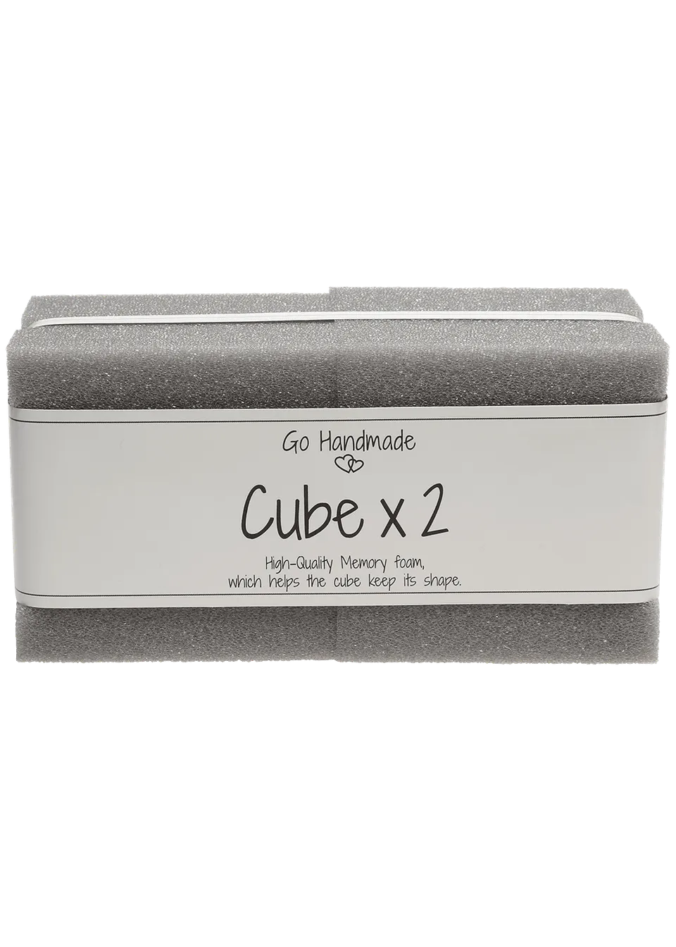 Go Handmade Cube skumterninger 8x8 cm 2 stk