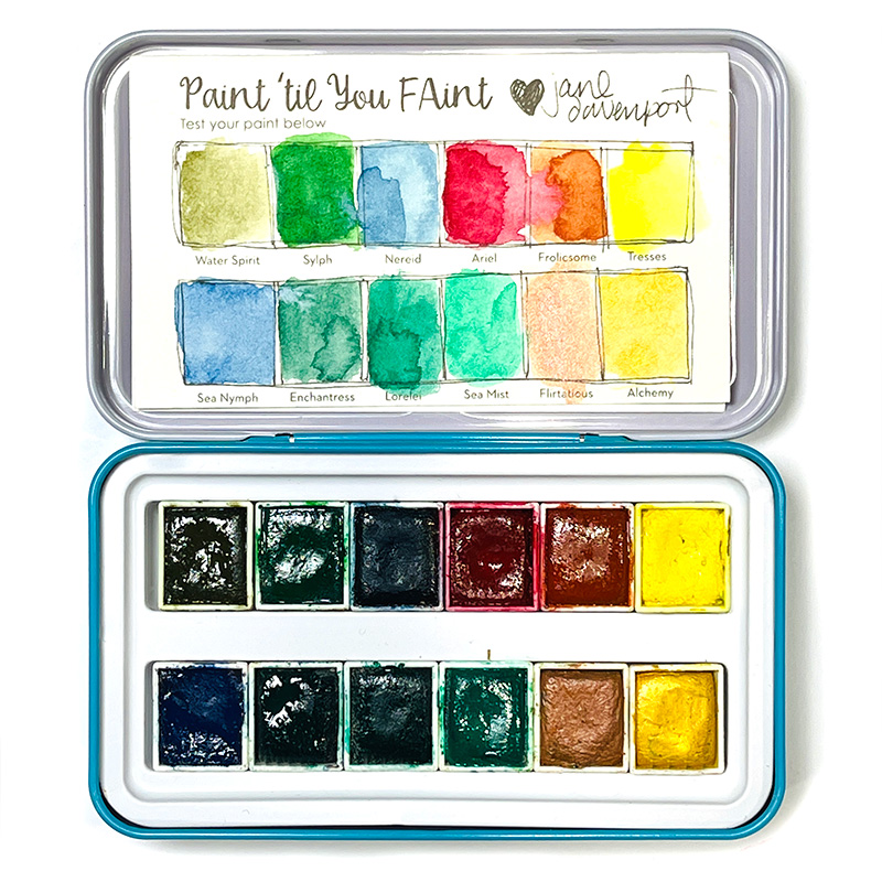 Jane Davenport Glitz Sea Petite Palette akvarell havfarger