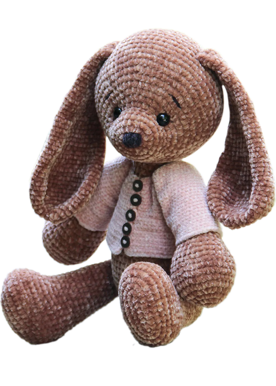 Go Handmade Sweetheart Bunnies hekleoppskrift kanin 40 cm