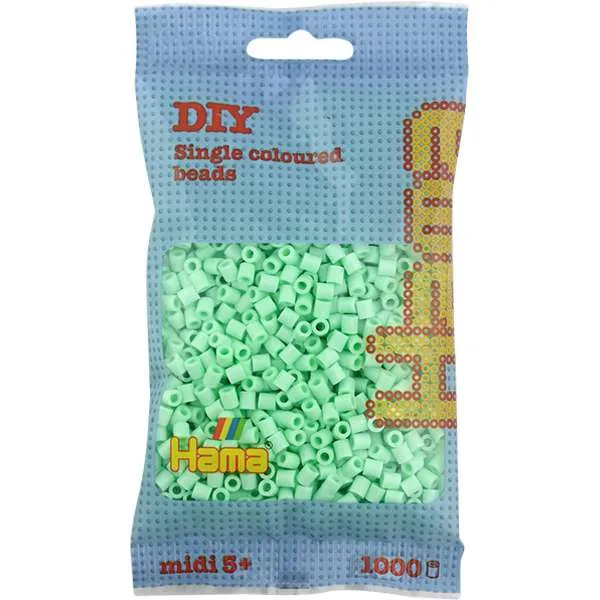 Hama Midi perler pastelmint 1000 stk 5 mm