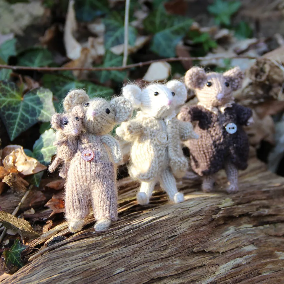 Go Handmade Mice Sisters strikkeoppskrift NL