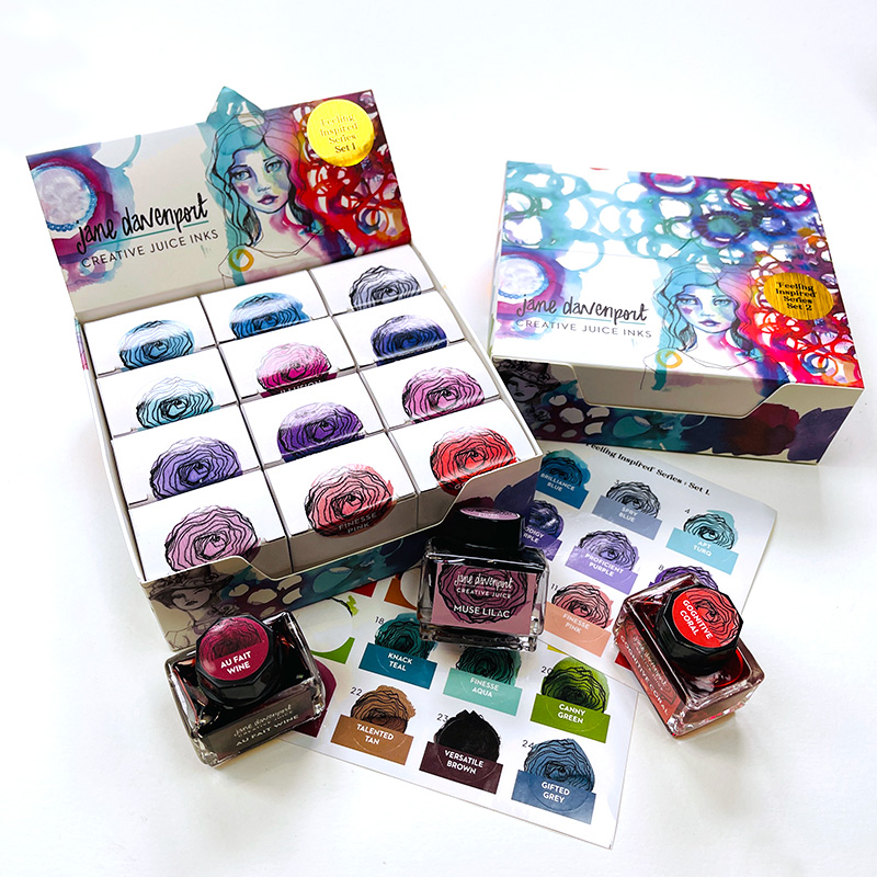Jane Davenport Creative Juice Feeling Inspired blekk 24 farger flytende