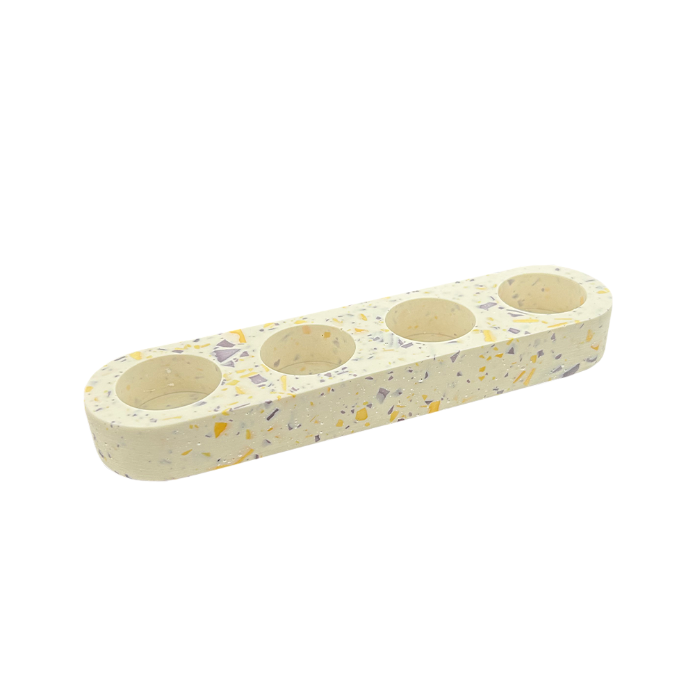Jesmonite støpeform rund telysholder 25 cm silikon