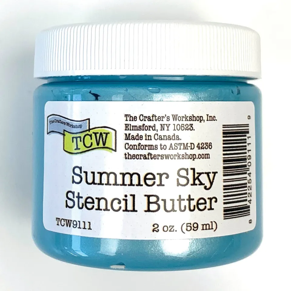 The Crafters Workshop Stencil Butter Summer Sky effektpasta 59 ml