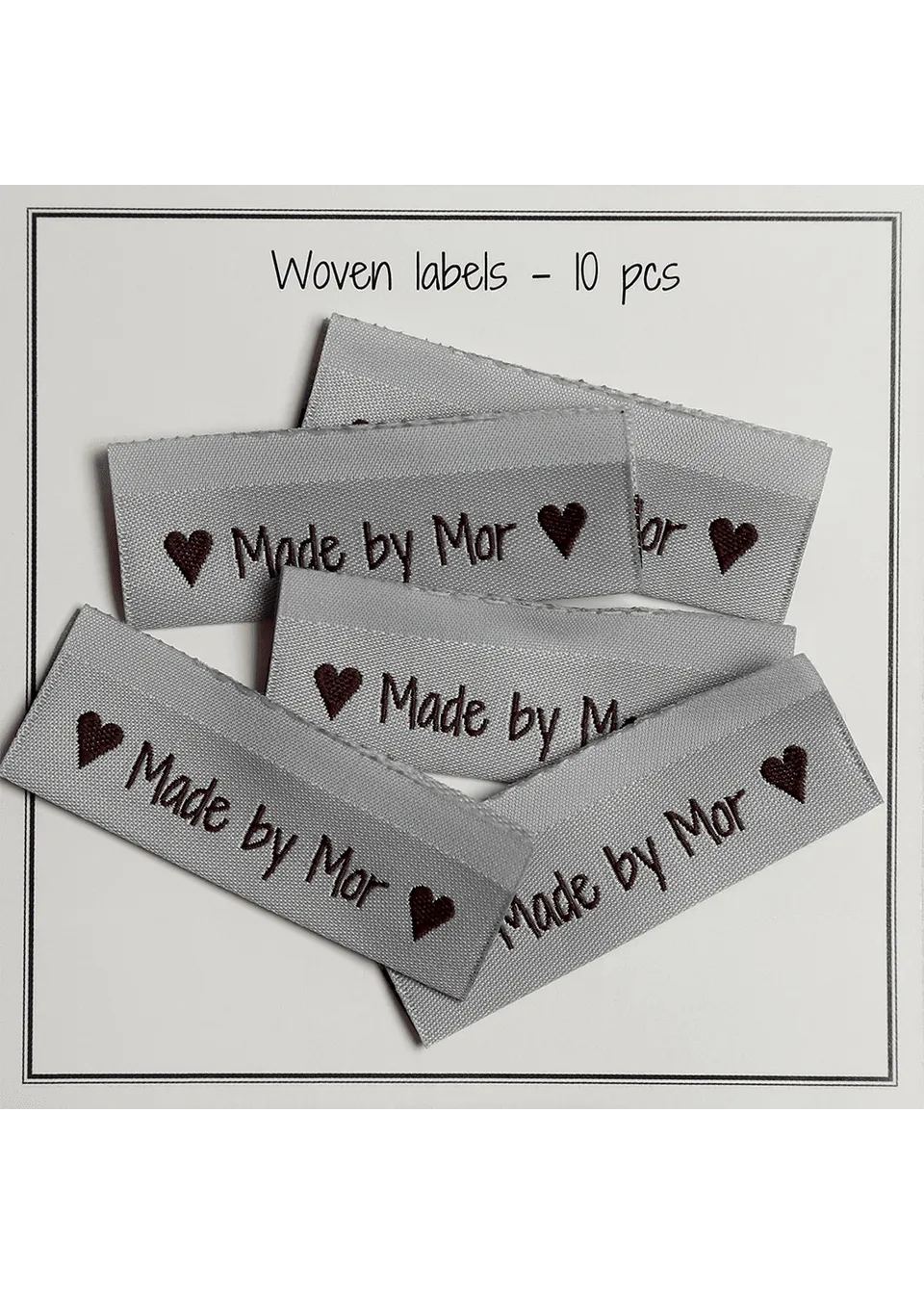 Go Handmade Made by Mor merkelapper lyseblå 10 stk