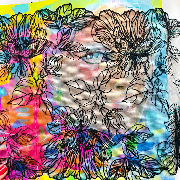 Jane Davenport Delicata Lovely Laces sjablong blonder