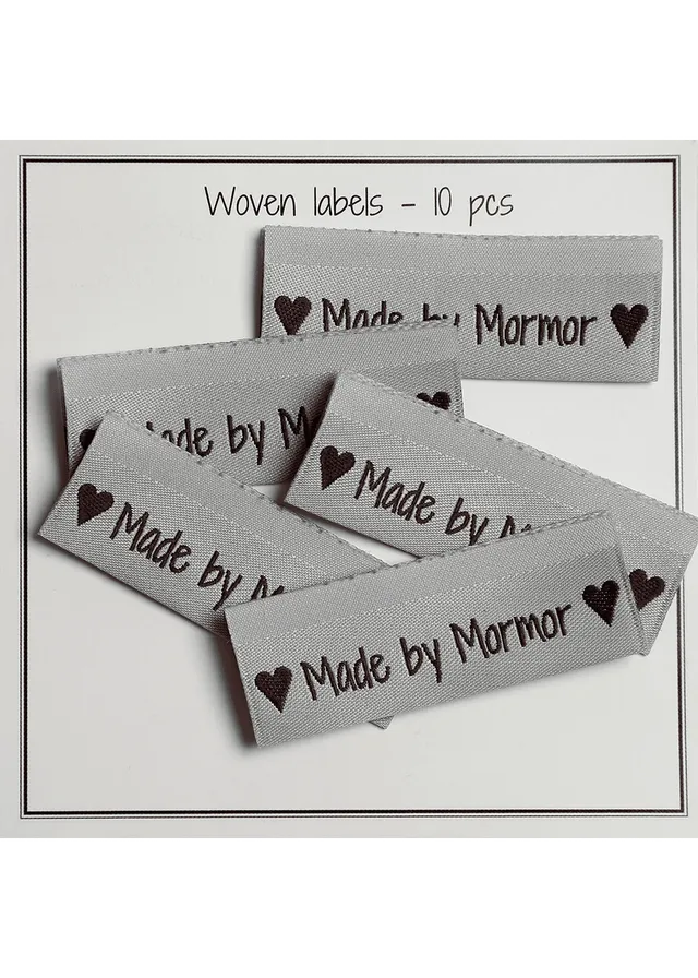 Go Handmade merkelapper made by mormor lyseblå 10 stk