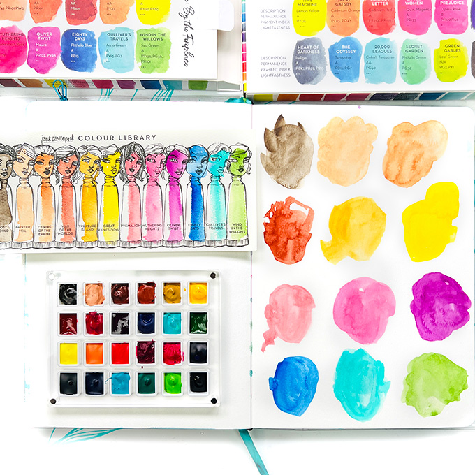 Jane Davenport Colour Library akvarellmaling tuber mesterkvalitet