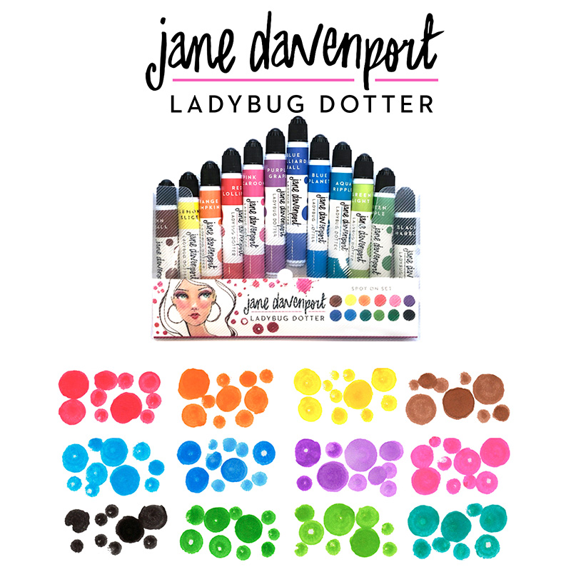 Jane Davenport Ladybug Dotters prikkmaling sett