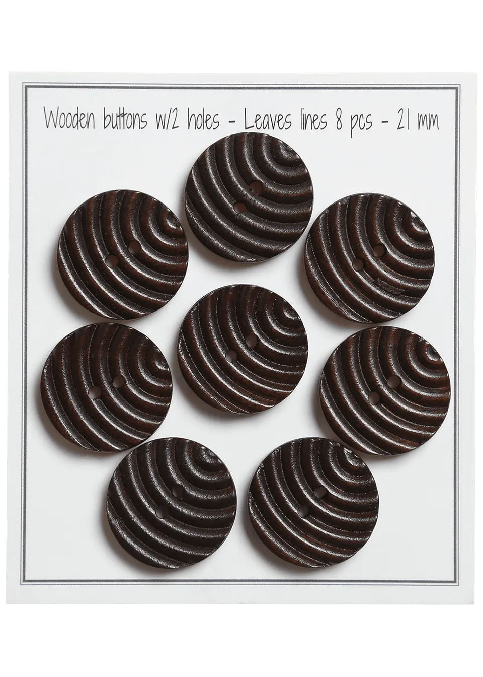 Go Handmade Leaves lines knapper 21 mm 8 stk