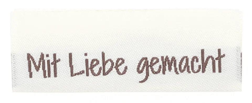 Go Handmade vevde merkelapper Mit liebe gemacht 10 stk dobbeltsidig