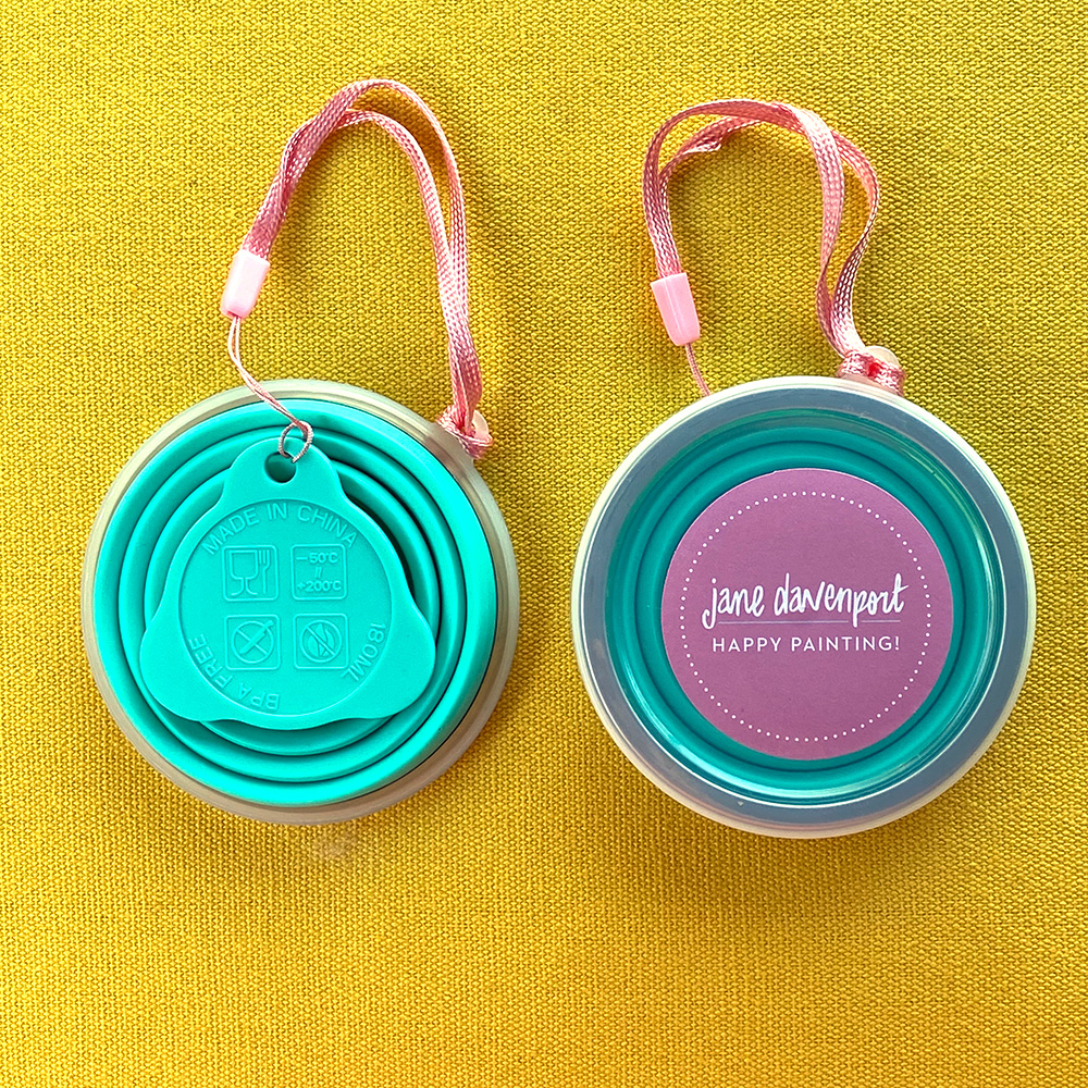 Jane Davenport Hello Pop-Up vannbeger akvarell sammenleggbar