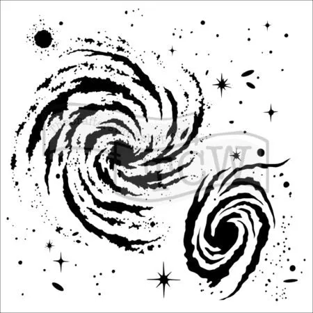 The Crafters Workshop TCW672 Galaxy sjablong 6x6 stjernehimmel