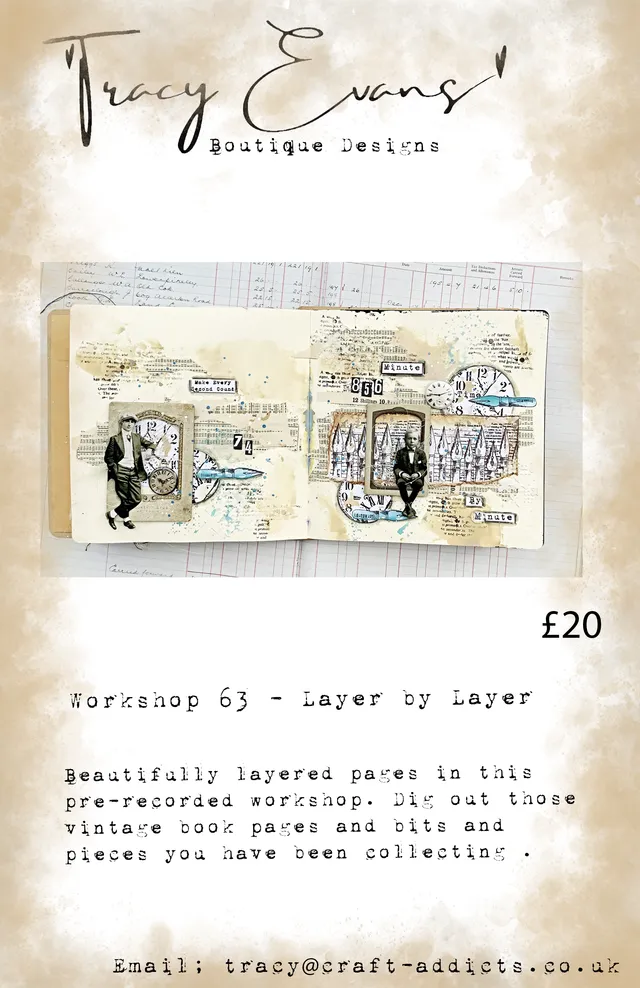 Tracy Evans Workshop 063 nettkurs Layer by Layer mixed media