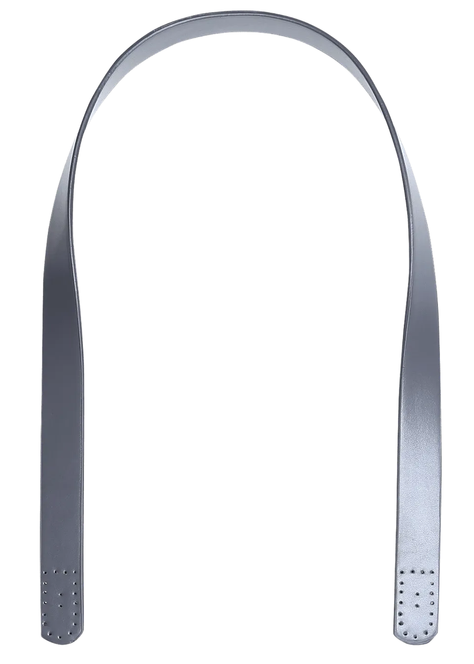 Go Handmade veskehåndtak 80cm grå PU-skinn 2 stk