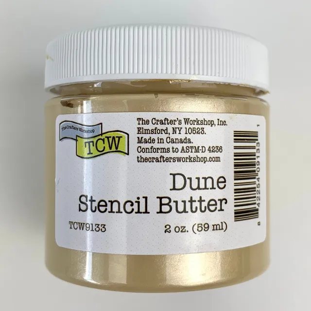 The Crafters Workshop Stencil Butter pasta 2oz Dune shimmer
