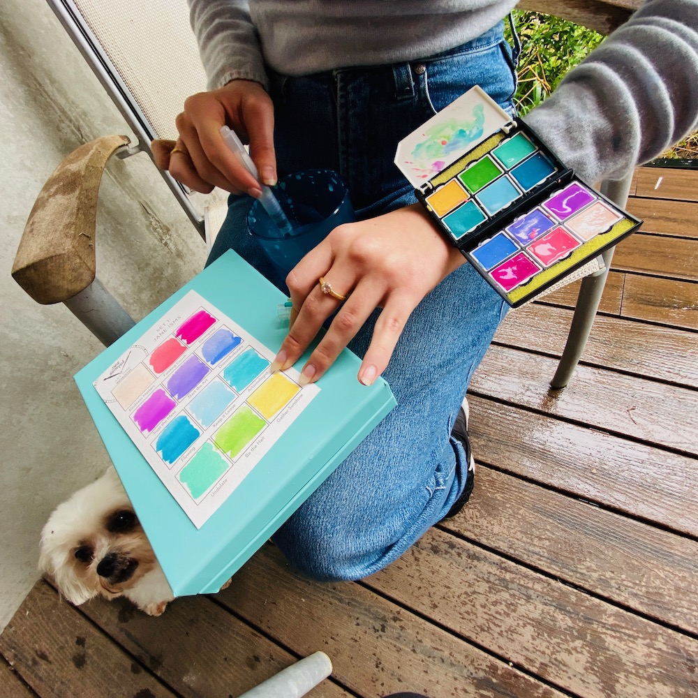 Jane Davenport Art Time Collection akvarellsett reise hendig