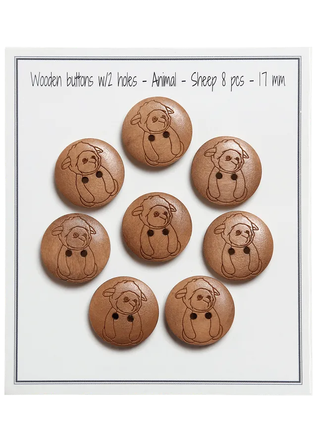 Go Handmade Sheep knapp 17 mm sau