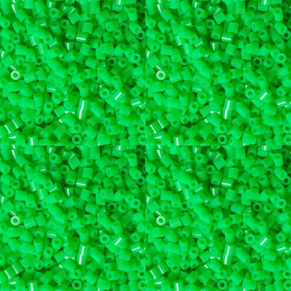 Hama Mini perler neongrønn fluoriserende 2000 stk