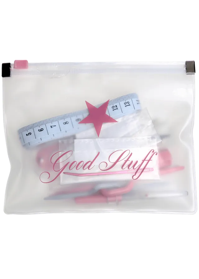 Go Handmade hekle- og strikkesett 9 deler rosa Good Stuff