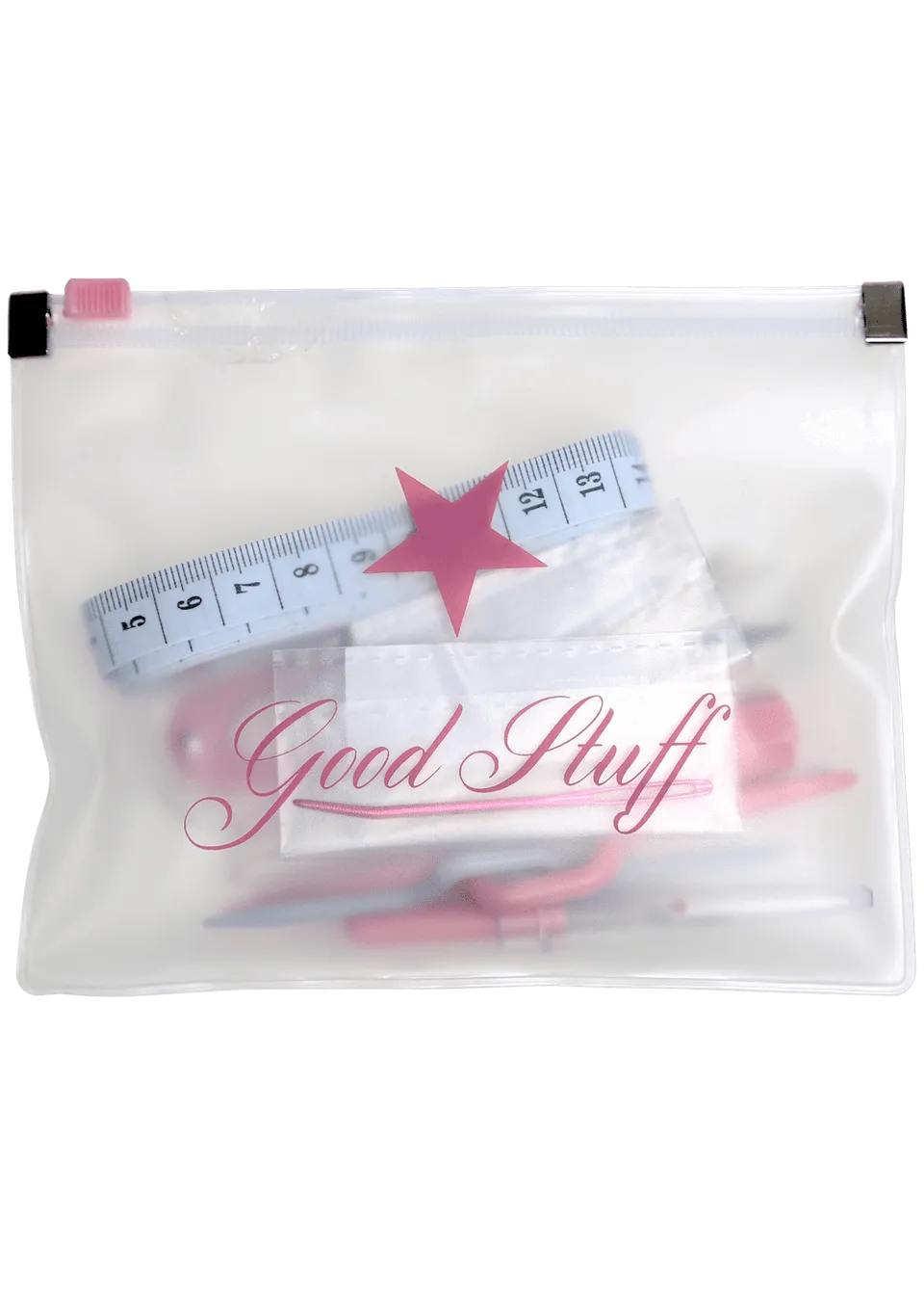 Go Handmade hekle- og strikkesett 9 deler rosa Good Stuff