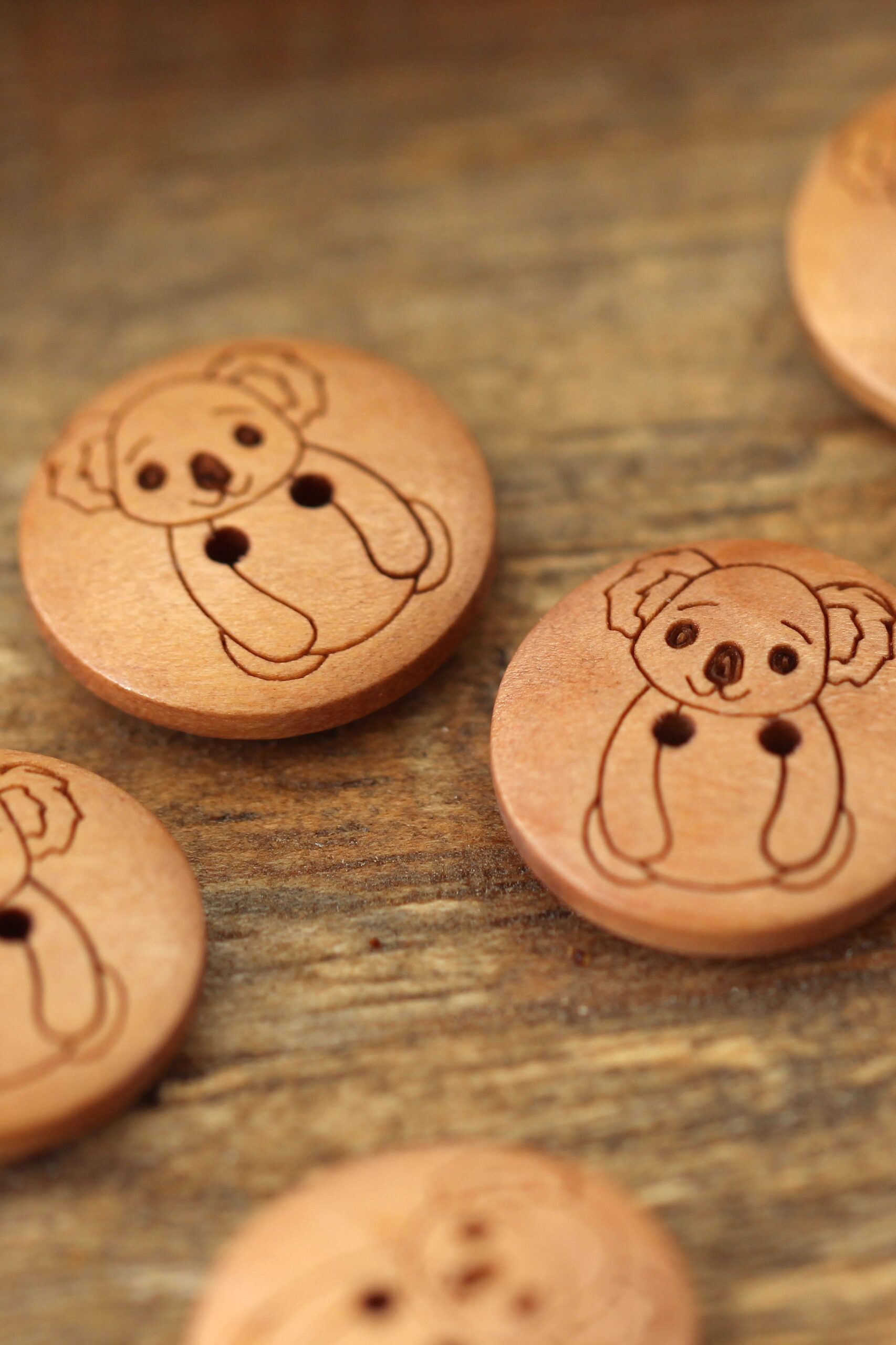 Go Handmade Koala knapper 17 mm tre
