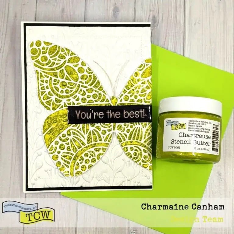 The Crafters Workshop Stencil Butter Chartreuse stencilkrem 2oz lime