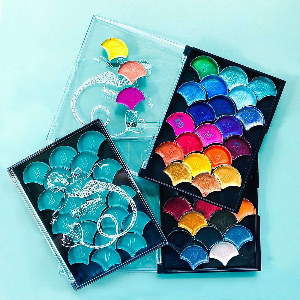 Jane Davenport Pantastic Mermaid Scale palett 24 magnetisk