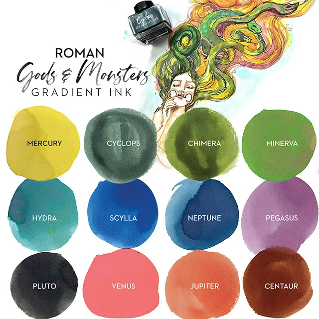 Jane Davenport Gods & Monsters Gradient Ink Ancient Roman
