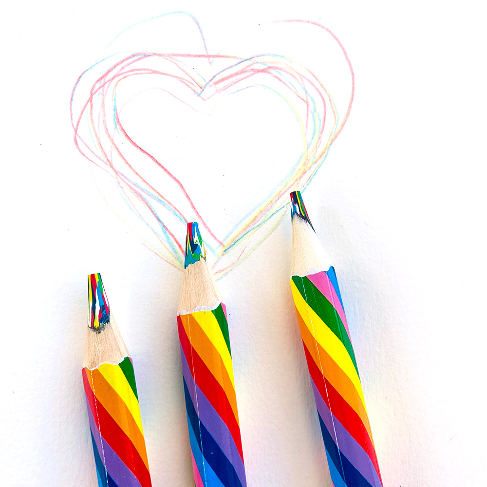 Jane Davenport Rainbow Twirl blyant flerfarget regnbueblyant