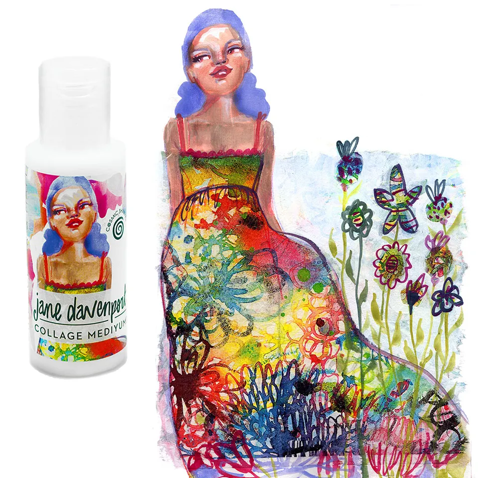 Jane Davenport MediYum Small Clear Collage Matte lim  small