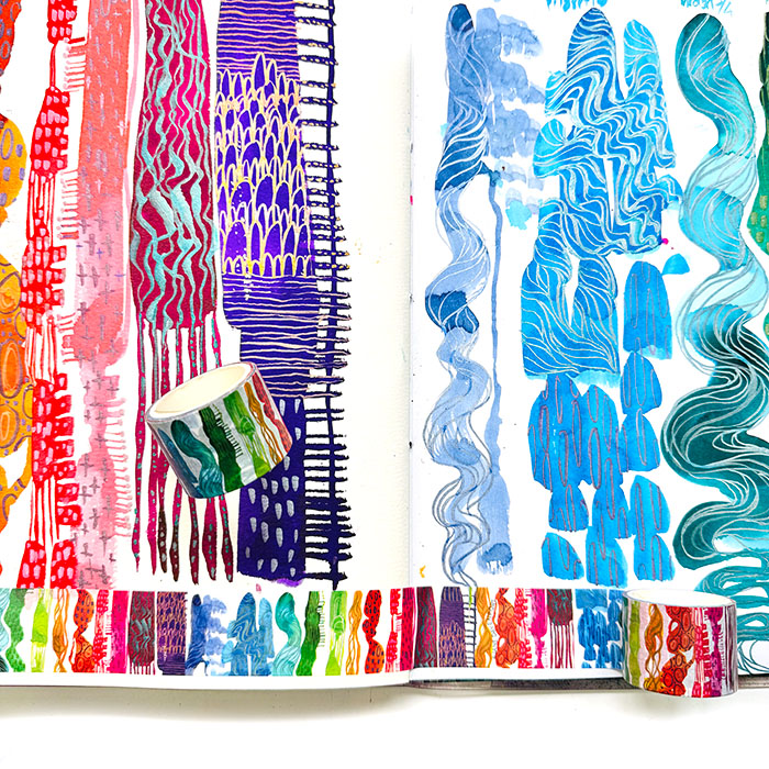 Jane Davenport Lovestream washi tape 4-pakn limited edition
