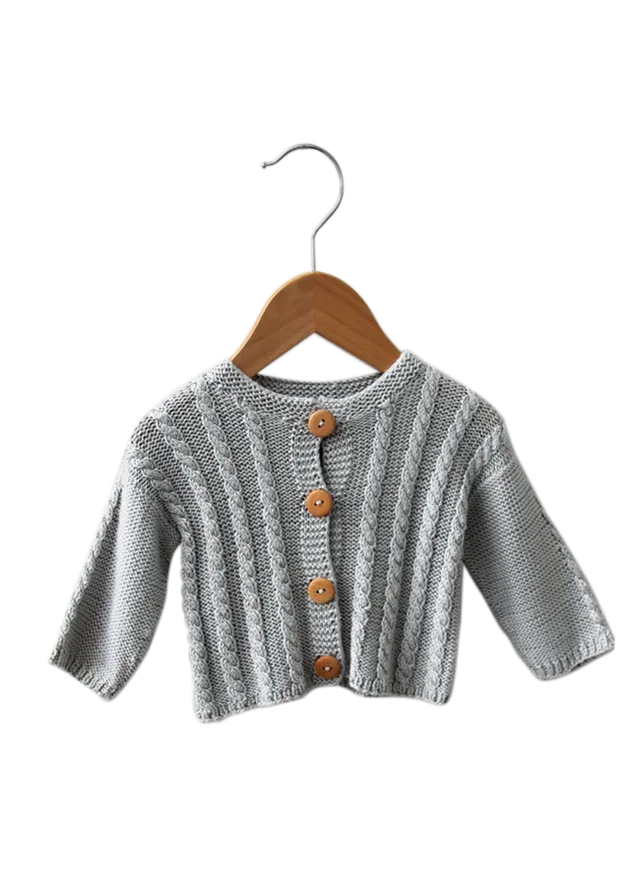 Go Handmade Cardigan Cable strikkeoppskrift 3-6 mnd